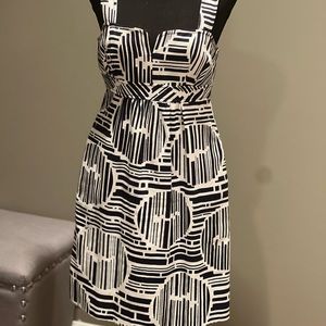 Trina Turk Dress, Blue and White, Size 6